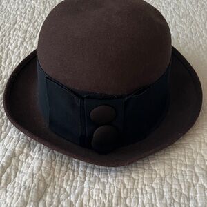 Elegant Brown and Black Women's Hat